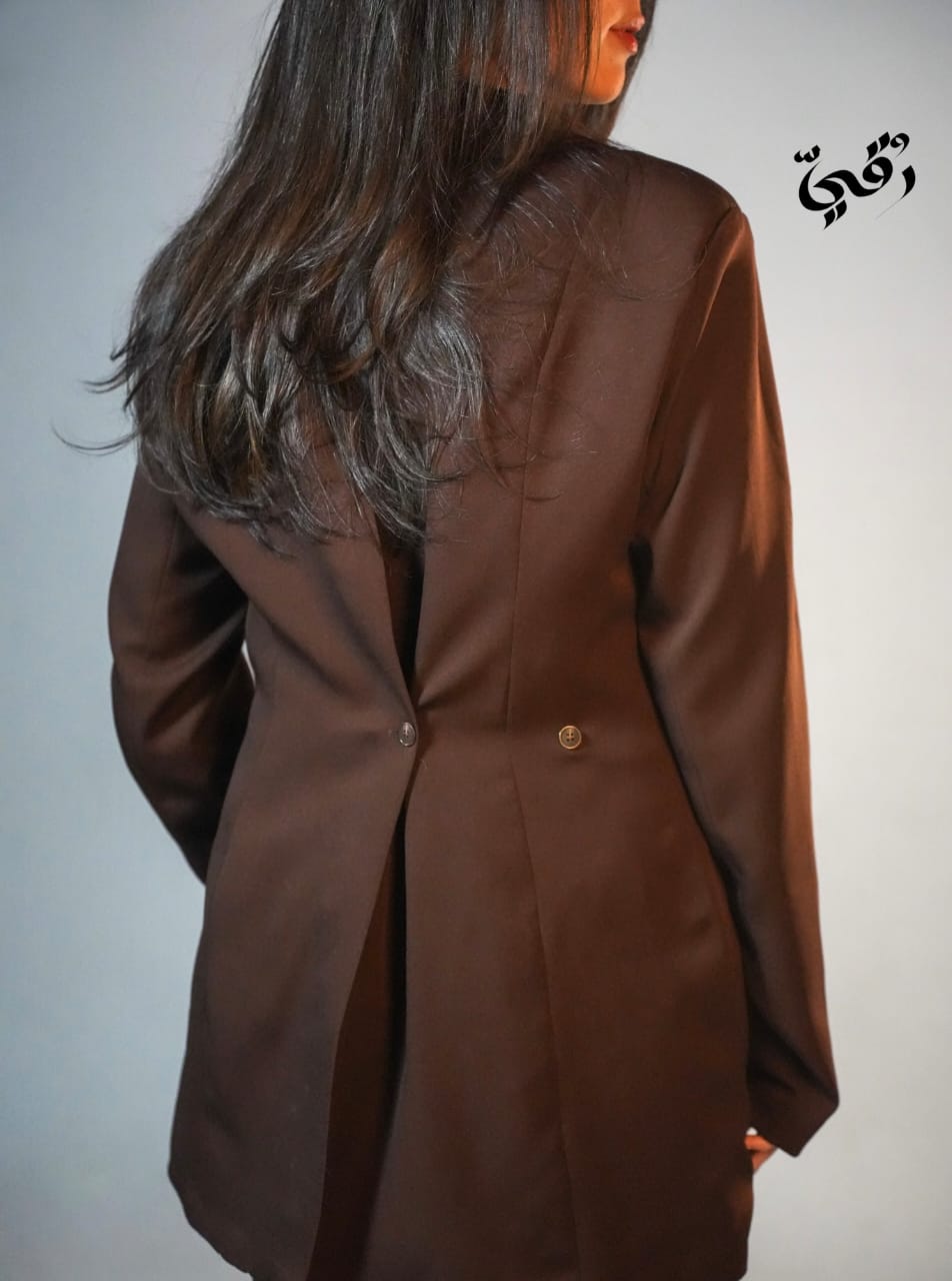 brown blazer