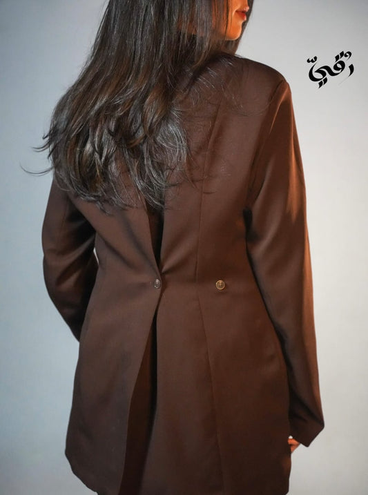brown blazer